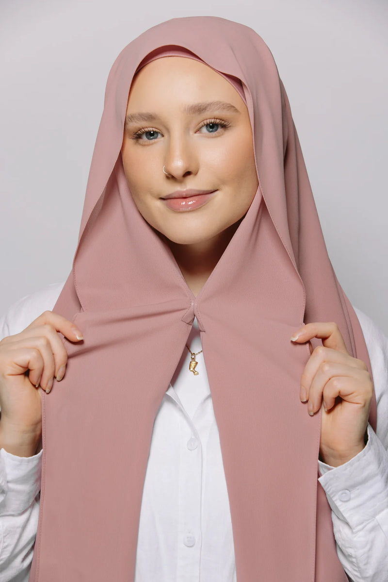 Pudra Sefası - Hazır Mıknatıslı Şifon Şal